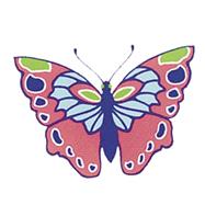 Shiny Butterflies Stickers by Marty Noble, 9780486439365