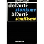 De l'antisionisme  l'antismitisme by Lon Poliakov, 9782702159385