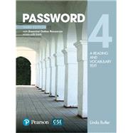 Password 4 with Essential Online Resources by Butler, Linda, 9780134399386