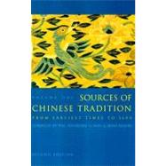 Sources of Chinese Tradition : Volume 1: from Earliest Times To 1600 by Bloom, Irene, 9780231109390
