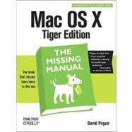 MAC OS X by Pogue, David, 9780596009410