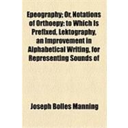 Epeography by Manning, Joseph Bolles, 9781154489415