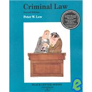 Criminal Law, Black Letter Series by Low, Peter W., 9780314259424