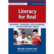 Literacy for Real by Lent, ReLeah Cossett, 9780807749432