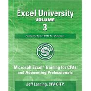 Excel University by Lenning, Jeff, 9781500399436