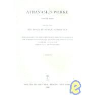 Athanasius Werke by Tetz, Martin, 9783110169447