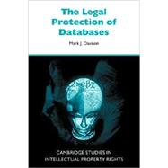 The Legal Protection of Databases by Mark J. Davison, 9780521049450