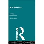 Walt Whitman by Hindus,Milton;Hindus,Milton, 9780415159456