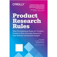 Product Research Rules by Lombardo, C. Todd; Bilgen, Aras, 9781492049470