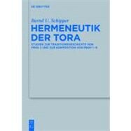 Hermeneutik Der Tora by Schipper, Bernd U., 9783110279481