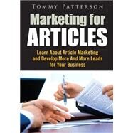 Marketing for Articles by Patterson, Tommy, 9781502749482