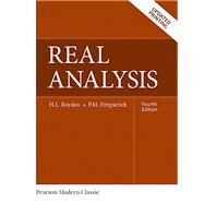 Real Analysis (Classic Version) by Royden, Halsey; Fitzpatrick, Patrick, 9780134689494