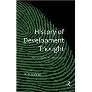 History of Development Thought by R. Srivatsan, 9781138679498