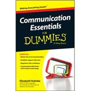Communication Essentials for Dummies by Kuhnke, Elizabeth, 9780730319511