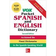 Vox Pocket Spanish and English Dictionary, 2nd Edition by Vox, 9781259859526