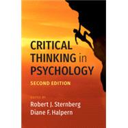 Critical Thinking in Psychology by Sternberg, Robert J.; Halpern, Diane F., 9781108739528