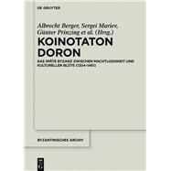 Koinotaton Doron by Berger, Albrecht; Mariev, Sergei; Prinzing, Gunter; Riehle, Alexander, 9783110469530