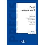 Droit constitutionnel 2020 - 22e d. by Louis Favoreu, 9782247189533