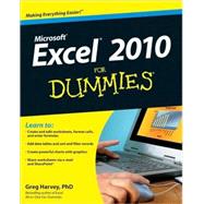 Excel 2010 For Dummies by Harvey, Greg, 9780470489536