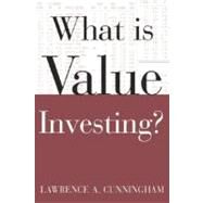What Is Value Investing? by Cunningham, Lawrence, 9780071429559