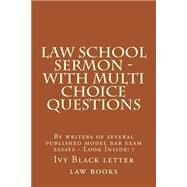 Law School Sermon by Ivy Black Letter Law Books, 9781505639568