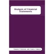 Analysis of Financial Statements by Peterson, Pamela P.; Fabozzi, Frank J., 9781883249595