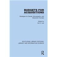 Budgets for Acquisitions by Lee, Sul H., 9780367409616
