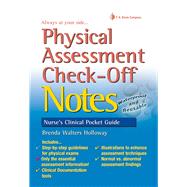 Physical Assessment Check-Off Notes: Nurse's Clinical Pocket Guide by Holloway, Brenda Walters, 9780803629653