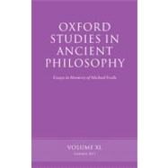 Oxford Studies in Ancient Philosophy Essays in Memory of Michael Frede Volume 40 by Allen, James; Emilsson, Eyjolfur Kjalar; Morison, Benjamin; Mann, Wolfgang-Rainer, 9780199609659