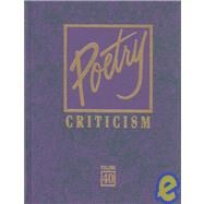 Poetry Criticism by Galens, David, 9780787659660