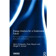 Energy Analysis for a Sustainable Future: Multi-Scale Integrated Analysis of Societal and Ecosystem Metabolism by Giampietro; Mario, 9780415539661