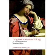 Early Modern Women's Writing An Anthology 1560-1700 by Salzman, Paul, 9780199549672
