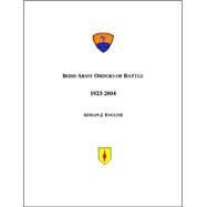 Irish Army Orders Of Battle 1923-2004 by English, Adrian J., 9780972029674