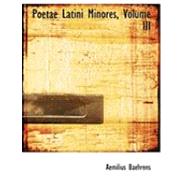 Poetae Latini Minores by Baehrens, Aemilius, 9780559049675