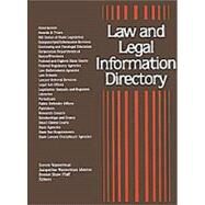 Law and Legal Information Directory by Fundukian, Laurie J., 9781414459677