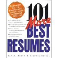 101 More Best Resumes by Block, Jay, 9780070329690