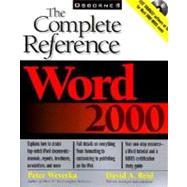 Word 2000 by Weverka, Peter; Reid, David A., 9780072119695
