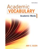 Academic Vocabulary Academic...,Olsen, Amy E.,9780134119700