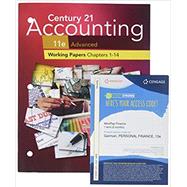 Print Student Working Papers (Chapters 1-14) for Century 21 Accounting: Advanced, 11th by Gilbertson, Claudia; Lehman, Mark; Passalacqua, Daniel, 9781337799706