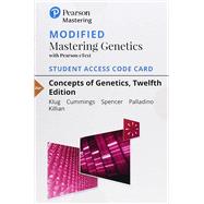 Modified Mastering Genetics with Pearson eText -- Standalone Access Card -- for Concepts of Genetics by Klug, William S.; Cummings, Michael R.; Spencer, Charlotte A.; Palladino, Michael A.; Killian, Darrell, 9780134839707