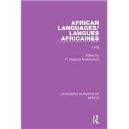 African Languages/Langues Africaines 1978 by Nwachukwu, P. Akujuobi, 9781138099708