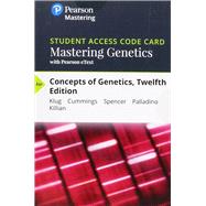 Mastering Genetics with Pearson eText -- Standalone Access Card -- for Concepts of Genetics by Klug, William S.; Cummings, Michael R.; Spencer, Charlotte A.; Palladino, Michael A.; Killian, Darrell, 9780134839745