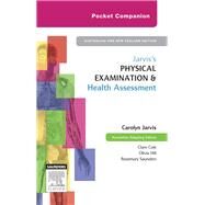 Pocket Companion Jarvis's Physical Examination and Health Assessment by Clare Cole; Olivia Hill; Rosemary Saunders, 9780729539753