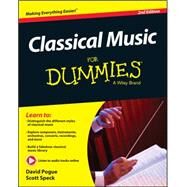 Classical Music for Dummies by Pogue, David; Speck, Scott, 9781119049753
