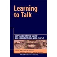 Learning To Talk by McIntosh, Malcolm; Waddock, Sandra; Kell, Georg, 9781874719755
