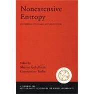 Nonextensive Entropy Interdisciplinary Applications by Gell-Mann, Murray; Tsallis, Constantino, 9780195159776