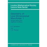 Geometry of Low-Dimensional Manifolds by Edited by S. K. Donaldson , C. B. Thomas, 9780521399784