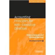 Accounting Principles for Non-Executive Directors by Peter Holgate , Elizabeth Buckley, 9780521509787