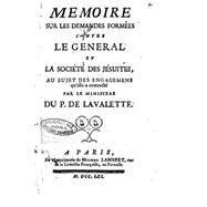 Memoire Sur Les Demandes Formes Contre Le General Et La Socit Des Jsuites by Lambert, Michel, 9781523389797