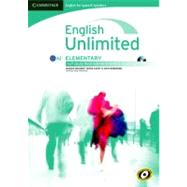 English Unlimited for Spanish Speakers Elementary Self-study Pack: Workbook & Dvd-rom + Audio Cd by Baigent, Maggie; Cavey, Chris; Robinson, Nick, 9788483239797